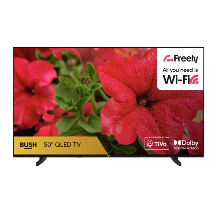 Bush 50 50QT24SB Inch Smart 4K UHD HDR QLED TiVo Freely TV
