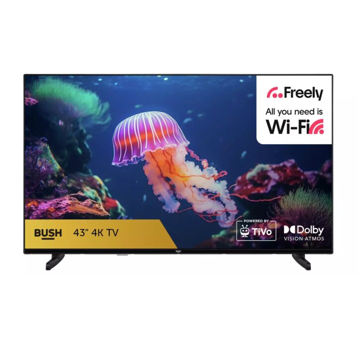 Bush 43 Inch 43UT24SB 4K UHD HDR LED TiVo Freely TV