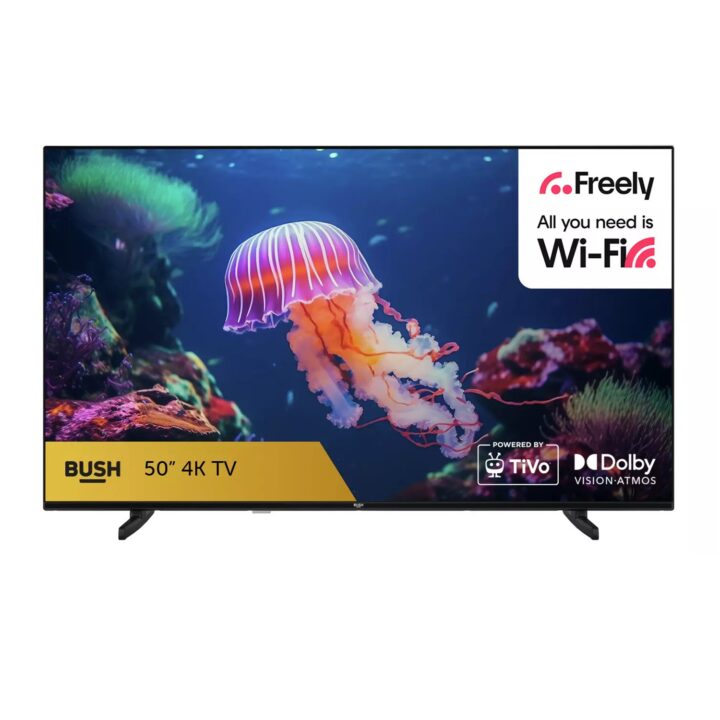 Bush 50 Inch 50UT24SB Smart 4K UHD HDR LED TiVo Freely TV
